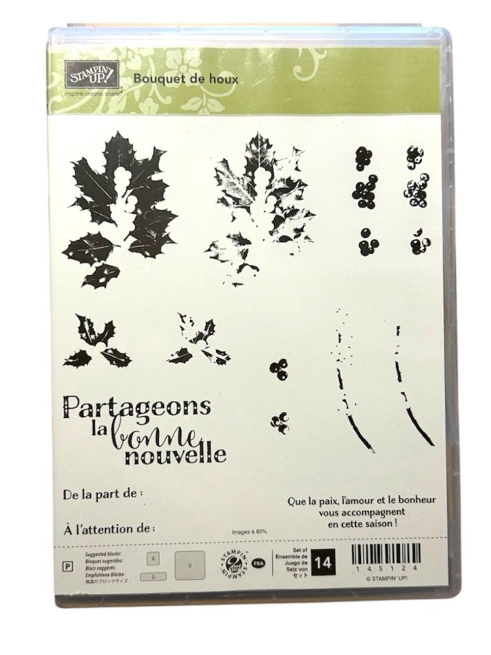 Stampin’ Up! “Bouquet de Houx ” Stamp Set